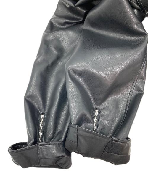 GU（ジーユー）GU (ジーユー) UNDERCOVER (アンダーカバー) コラボエコレザーライダースジャケット ブラック サイズ:L 未使用品の古着・服飾アイテム