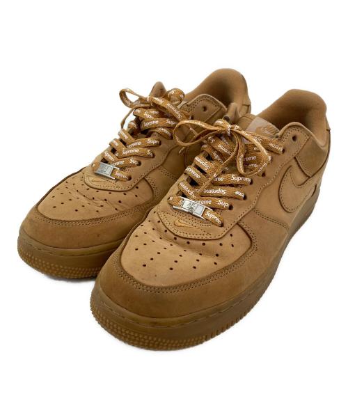 NIKE（ナイキ）NIKE (ナイキ) Supreme (シュプリーム) AIR FORCE 1 HIGH FLAX 07 ブラウン サイズ:26.5の古着・服飾アイテム