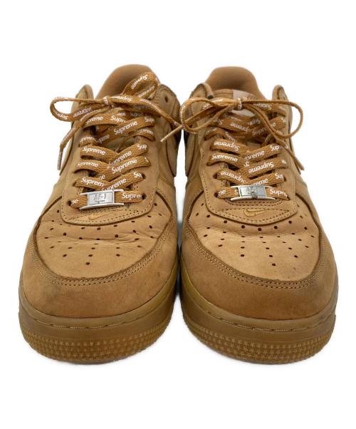 NIKE（ナイキ）NIKE (ナイキ) Supreme (シュプリーム) AIR FORCE 1 HIGH FLAX 07 ブラウン サイズ:26.5の古着・服飾アイテム