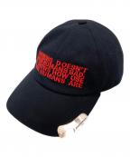 JOHN LAWRENCE SULLIVANジョン ローレンス サリバン）の古着「EMBROIDERED CAP WITH BOTTLE OPENER」｜ブラック
