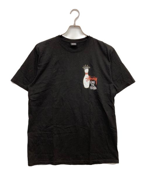 stussy（ステューシー）stussy (ステューシー) プリントTシャツ ブラック サイズ:Mの古着・服飾アイテム