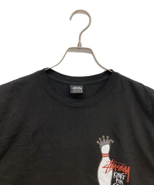 stussy（ステューシー）stussy (ステューシー) プリントTシャツ ブラック サイズ:Mの古着・服飾アイテム