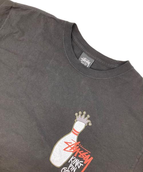 stussy（ステューシー）stussy (ステューシー) プリントTシャツ ブラック サイズ:Mの古着・服飾アイテム