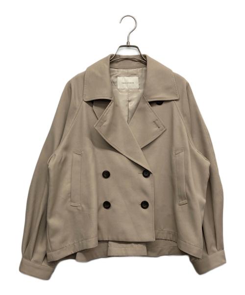 nano・universe（ナノ・ユニバース）nano・universe (ナノ・ユニバース) エアリー ツイル ショートコート ベージュ サイズ:Fの古着・服飾アイテム