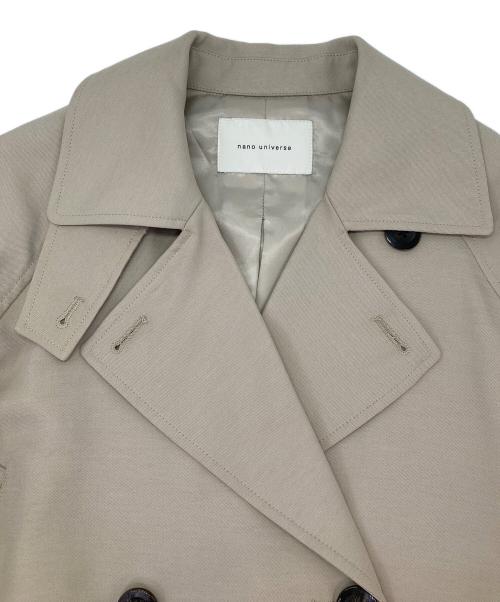 nano・universe（ナノ・ユニバース）nano・universe (ナノ・ユニバース) エアリー ツイル ショートコート ベージュ サイズ:Fの古着・服飾アイテム