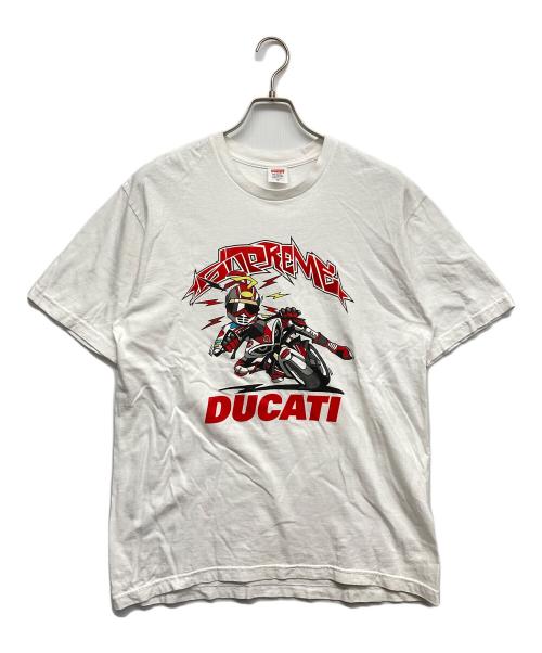 SUPREME（シュプリーム）Supreme (シュプリーム) DUCATI CORSE (デュカティ・コルセ) Ducati Bike Tee ホワイト サイズ:Mの古着・服飾アイテム