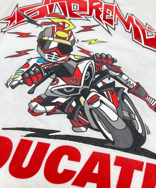SUPREME（シュプリーム）Supreme (シュプリーム) DUCATI CORSE (デュカティ・コルセ) Ducati Bike Tee ホワイト サイズ:Mの古着・服飾アイテム