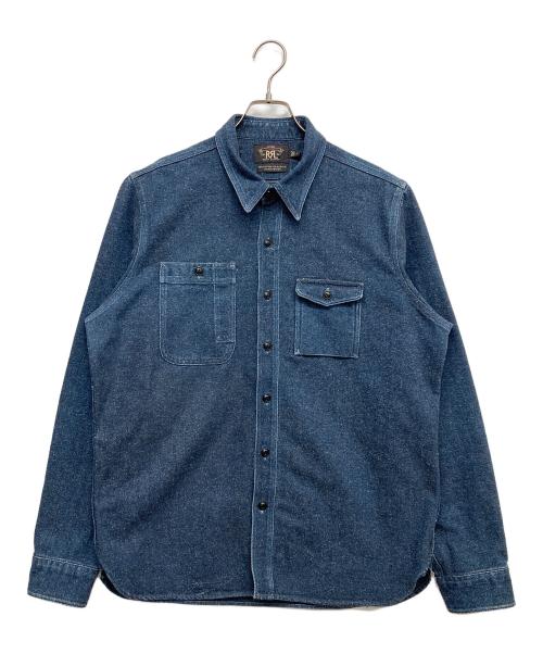 RRL（ダブルアールエル）RRL (ダブルアールエル) ガチャポケ デニム ワーク シャツ インディゴ サイズ:Lの古着・服飾アイテム