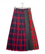 MACKINTOSH PHILOSOPHY×O'NEIL OF DUBLINマッキントッシュ フィロソフィー×オニールオブダブリン）の古着「マキシプリーツスカート」｜レッド