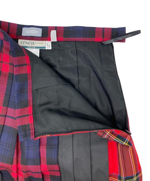 MACKINTOSH PHILOSOPHY（マッキントッシュ フィロソフィー）MACKINTOSH PHILOSOPHY (マッキントッシュ フィロソフィー) O'NEIL OF DUBLIN (オニールオブダブリン) マキシプリーツスカート レッド サイズ:F38の古着・服飾アイテム