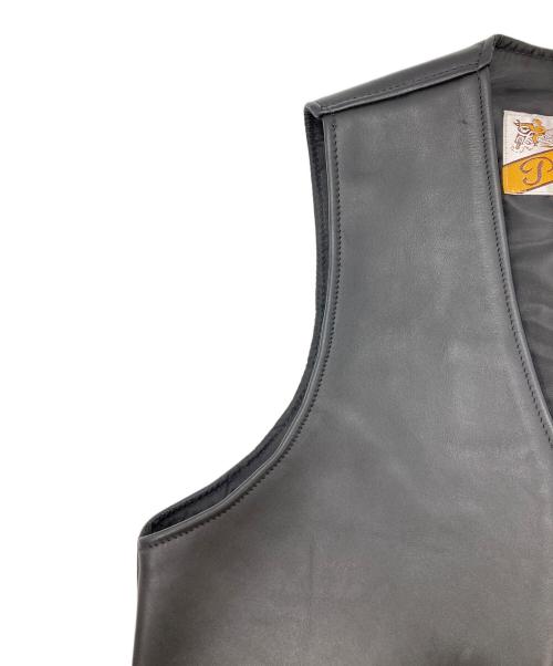 Schott（ショット）Schott (ショット) 193V レザーベスト ブラック サイズ:Sの古着・服飾アイテム