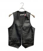 Schottショット）の古着「レザーベスト」｜ブラック