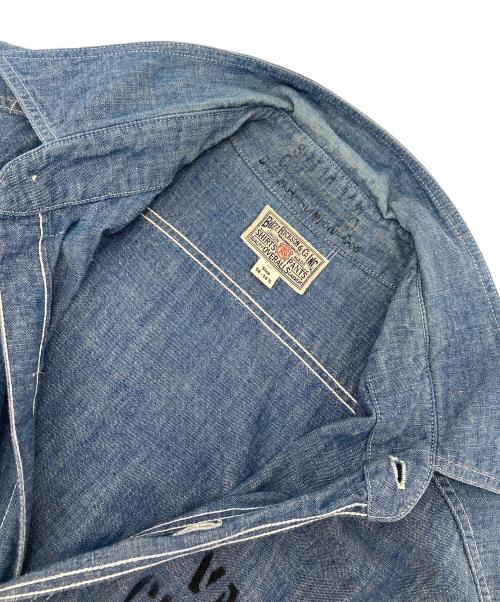 BUZZ RICKSON'S（バズリクソンズ）Buzz Rickson's (バズリクソンズ) シャンブレーシャツ インディゴ サイズ:14の古着・服飾アイテム