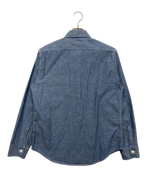 SUGAR CANE（シュガーケーン）SUGAR CANE (シュガーケーン) ブルーシャンブレーワークシャツ インディゴ サイズ:SMALLの古着・服飾アイテム