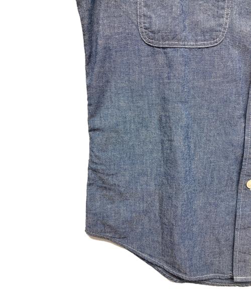 SUGAR CANE（シュガーケーン）SUGAR CANE (シュガーケーン) ブルーシャンブレーワークシャツ インディゴ サイズ:SMALLの古着・服飾アイテム