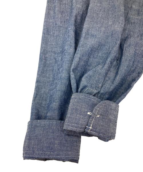 SUGAR CANE（シュガーケーン）SUGAR CANE (シュガーケーン) ブルーシャンブレーワークシャツ インディゴ サイズ:SMALLの古着・服飾アイテム