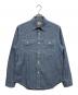 SUGAR CANE（シュガーケーン）の古着「ブルーシャンブレーワークシャツ」｜インディゴ