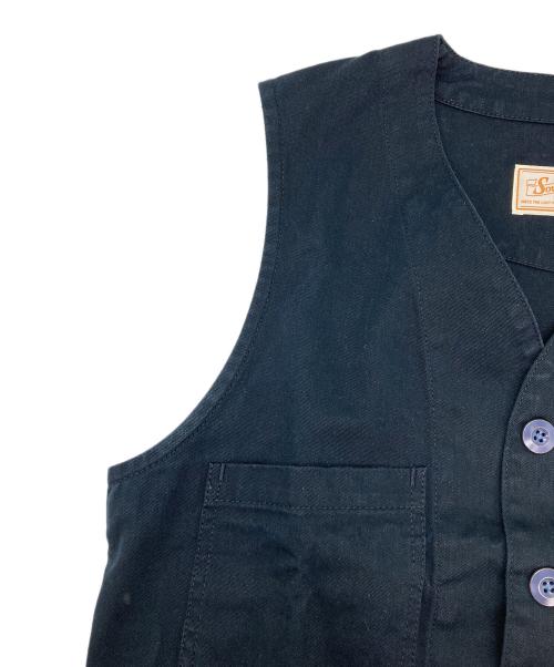 SOUND MAN（サウンドマン）SOUND MAN (サウンドマン) Marcyコットンワークベスト ブラック サイズ:36の古着・服飾アイテム