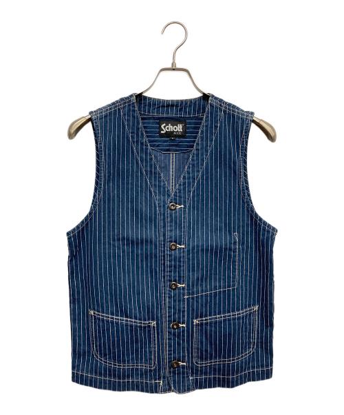 Schott（ショット）Schott (ショット) OLD HICKORY VEST インディゴ サイズ:Sの古着・服飾アイテム