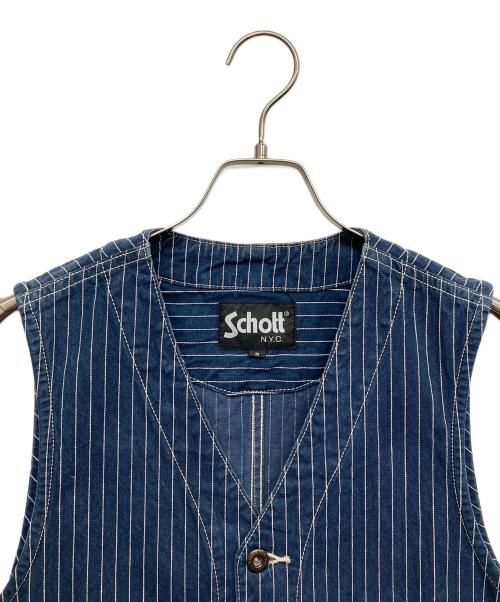 Schott（ショット）Schott (ショット) OLD HICKORY VEST インディゴ サイズ:Sの古着・服飾アイテム