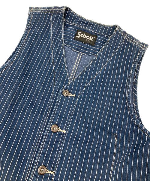 Schott（ショット）Schott (ショット) OLD HICKORY VEST インディゴ サイズ:Sの古着・服飾アイテム