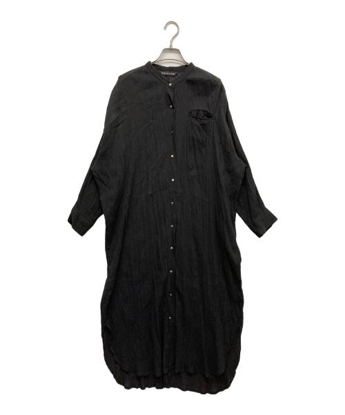 mizuiro-ind（ミズイロインド）mizuiro-ind (ミズイロインド) シャツワンピース ブラック サイズ:無しの古着・服飾アイテム