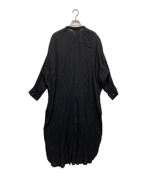 mizuiro-ind（ミズイロインド）mizuiro-ind (ミズイロインド) シャツワンピース ブラック サイズ:無しの古着・服飾アイテム