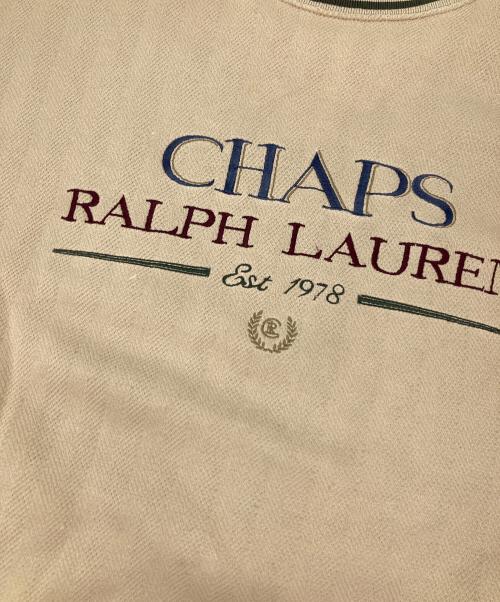 CHAPS RALPH LAUREN（チャップス ラルフローレン）CHAPS RALPH LAUREN (チャップス ラルフローレン) ロゴ刺繍スウェット ブラウン サイズ:Mの古着・服飾アイテム