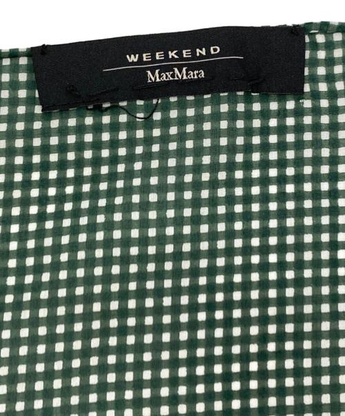 WEEKEND Max Mara（ウィークエンド マックスマーラ）WEEKEND Max Mara (ウィークエンド マックスマーラ) 総柄ストール グリーンの古着・服飾アイテム