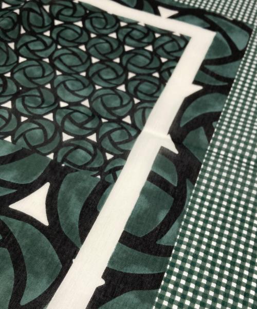 WEEKEND Max Mara（ウィークエンド マックスマーラ）WEEKEND Max Mara (ウィークエンド マックスマーラ) 総柄ストール グリーンの古着・服飾アイテム