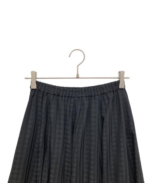 BEARDSLEY（ビアズリー）BEARDSLEY (ビアズリー) ギンガムスカート ブラックの古着・服飾アイテム