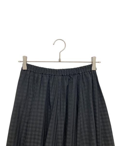 BEARDSLEY（ビアズリー）BEARDSLEY (ビアズリー) ギンガムスカート ブラックの古着・服飾アイテム