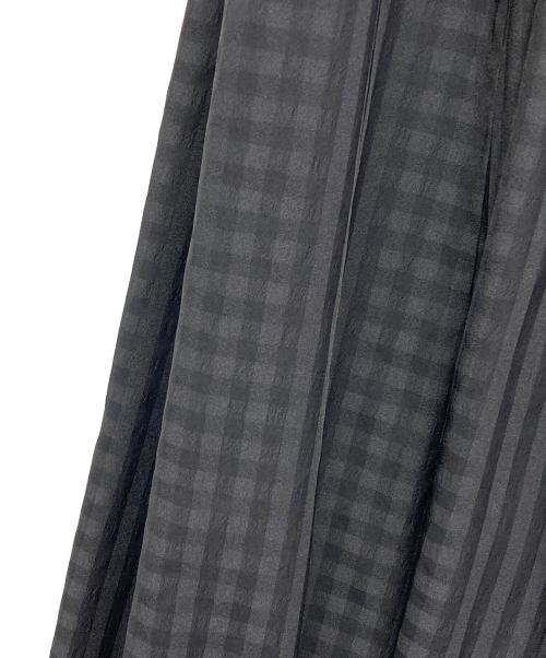 BEARDSLEY（ビアズリー）BEARDSLEY (ビアズリー) ギンガムスカート ブラックの古着・服飾アイテム