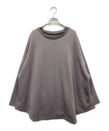 BEARDSLEY（ビアズリー）の古着「ニットコンビダンボールプルオーバー」｜ブラウン