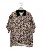 J.S HOMESTEADジャーナルスタンダード ホームステッド）の古着「ANIMAL PATTERN S/S SHIRT」｜ブラウン