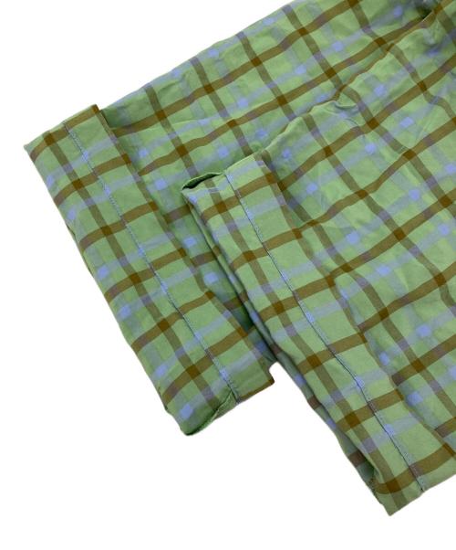 BEAUTY&YOUTH（ビューティーアンドユース）BEAUTY&YOUTH (ビューティーアンドユース) チェックイージーパンツ -ウォッシャブル グリーン サイズ:Sの古着・服飾アイテム