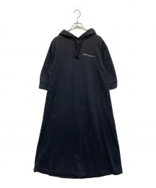 To b. by agnes b.（トゥービー バイ アニエスベー）の古着「フーデットワンピース」｜ブラック