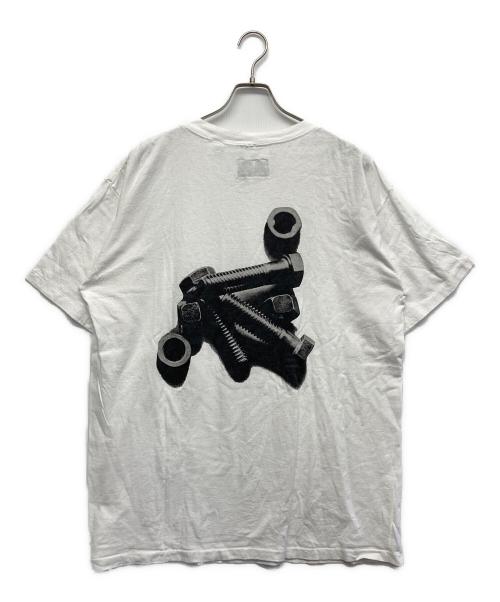 ARMANI JEANS（アルマーニジーンズ）ARMANI JEANS (アルマーニジーンズ) 90ｓ ボルトナットTEE ホワイト サイズ:Lの古着・服飾アイテム