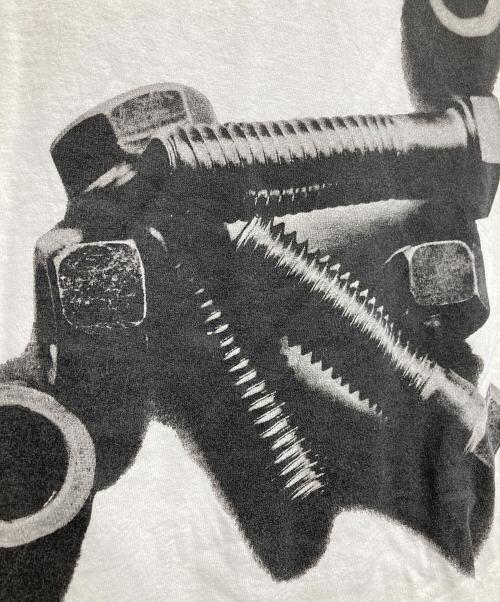 ARMANI JEANS（アルマーニジーンズ）ARMANI JEANS (アルマーニジーンズ) 90ｓ ボルトナットTEE ホワイト サイズ:Lの古着・服飾アイテム