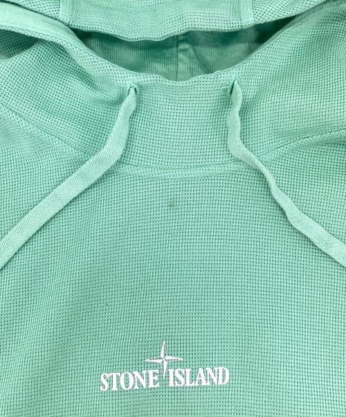 STONE ISLAND（ストーンアイランド）STONE ISLAND (ストーンアイランド) ロゴコットンパーカー グリーン サイズ:Lの古着・服飾アイテム