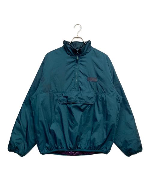 Eddie Bauer（エディーバウアー）Eddie Bauer (エディーバウアー) 90ｓハーフジップ プルオーバー パフジャケット グリーン サイズ:Mの古着・服飾アイテム