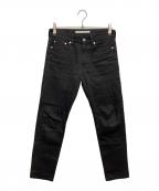 JOHN LAWRENCE SULLIVANジョン ローレンス サリバン）の古着「RIGID DENIM TAPERED PANTS」｜ブラック