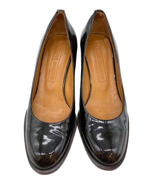 VERONIQUE BRANQUINHO（ヴェロニクブランキーノ）VERONIQUE BRANQUINHO (ヴェロニクブランキーノ) ヒールパンプス ブラック サイズ:37の古着・服飾アイテム