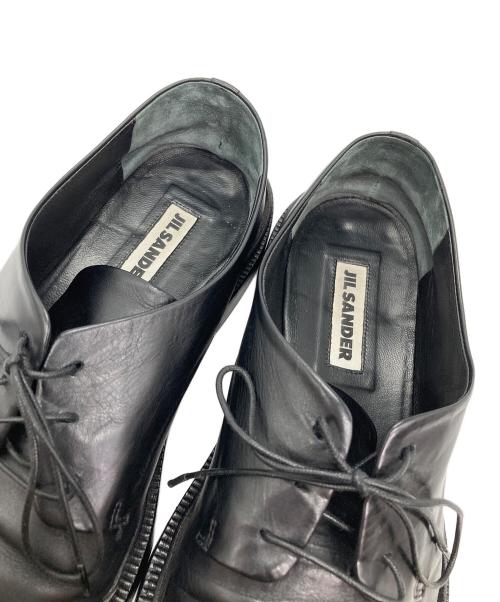 JIL SANDER（ジルサンダー）JIL SANDER (ジルサンダー) レザーダービーシューズ ブラック サイズ:41の古着・服飾アイテム