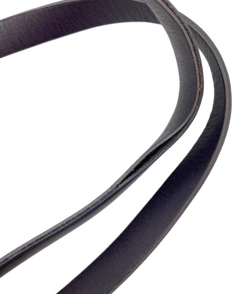 LONGCHAMP（ロンシャン）LONGCHAMP (ロンシャン) ホースロゴレザートートバッグ パープルの古着・服飾アイテム