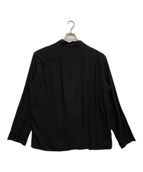TOWN CRAFT（タウンクラフト）TOWN CRAFT (タウンクラフト) WAIPER (ワイパー) Rayon Open Collar シャツ ブラック サイズ:XLの古着・服飾アイテム
