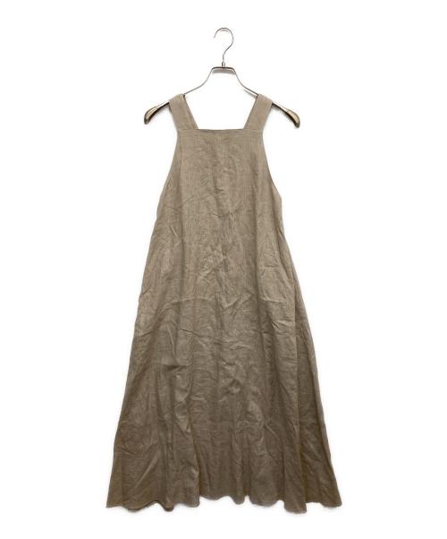 Plage（プラージュ）Plage (プラージュ) リネンノースリーブワンピース ベージュ サイズ:36 未使用品の古着・服飾アイテム
