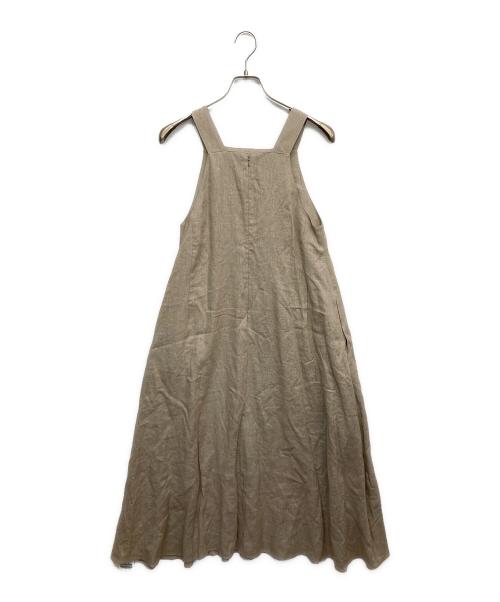 Plage（プラージュ）Plage (プラージュ) リネンノースリーブワンピース ベージュ サイズ:36 未使用品の古着・服飾アイテム