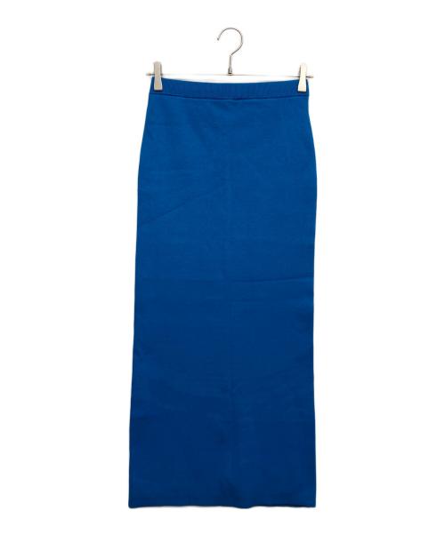Whim Gazette（ウィムガゼット）Whim Gazette (ウィムガゼット) ニットロングスカート ブルー サイズ:FREE 未使用品の古着・服飾アイテム