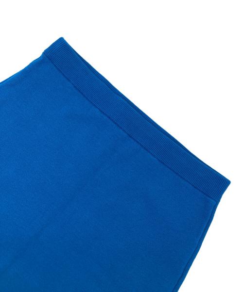 Whim Gazette（ウィムガゼット）Whim Gazette (ウィムガゼット) ニットロングスカート ブルー サイズ:FREE 未使用品の古着・服飾アイテム